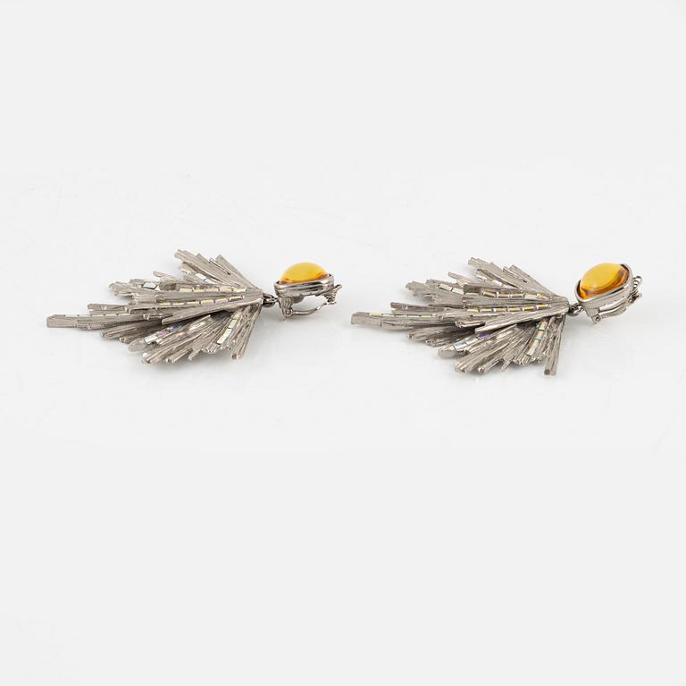 Yves Saint Laurent, earrings, two pairs, vintage.