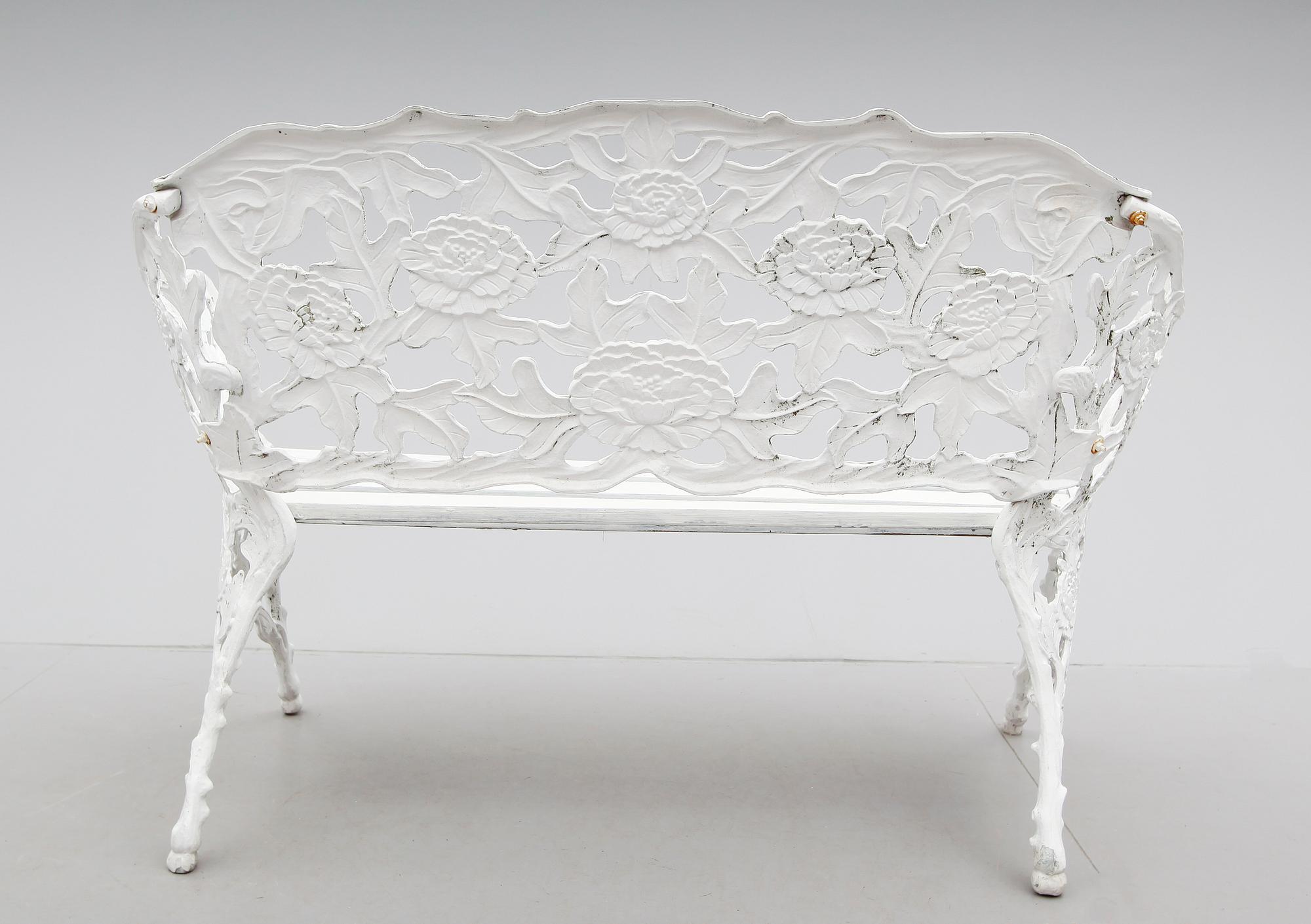 TRÄDGÅRDSSOFFA, aluminium, 1900-talets andra hälft.