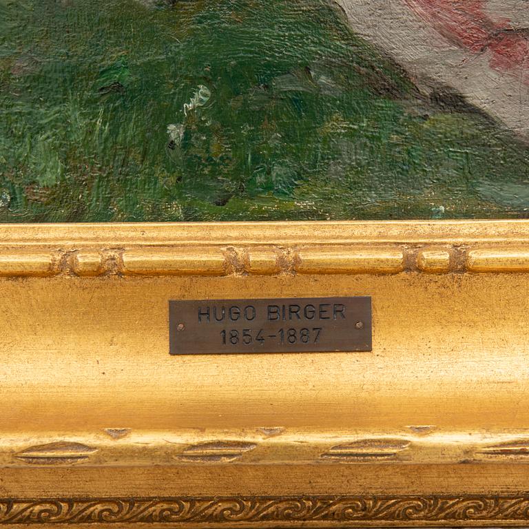 Hugo Birger, tillskriven, Trädgård med vilande kivnnor.