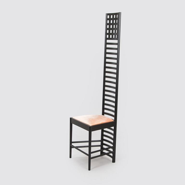 Charles Rennie Mackintosh, a 'Hill house 1' chair for Cassina, designed in 1902.