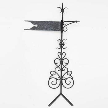 Weather vane, wrought iron, second half of the 20th century.