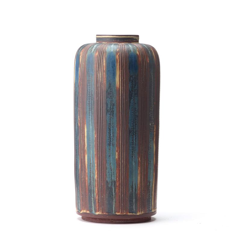 Wilhelm Kåge, a 'Farsta' stoneware vase, Gustavsberg studio 1956.