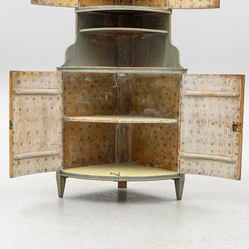 Corner cabinet. Folk art. 19th century.