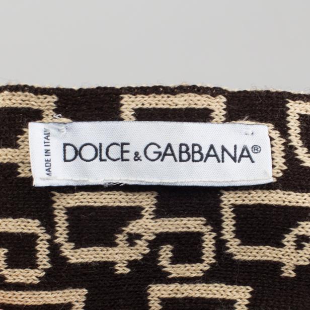 DOLCE & GABBANA, a knitted scarf.