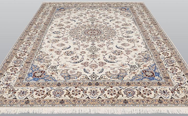A carpet, Nain part silk so called 9 LAA, ca 368 x 259 cm.