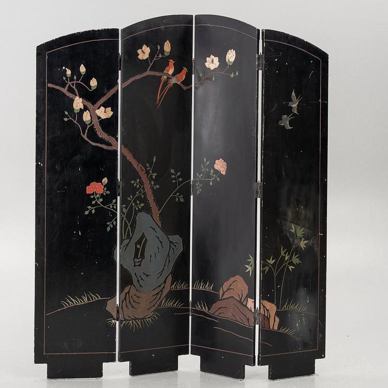 A four-panel folding screen, second half of the 20th Century.