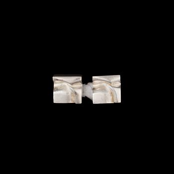 316. Björn Weckström, A PAIR OF CUFFLINKS "Scenary of Luna" sterling silver, Lapponia 1972.