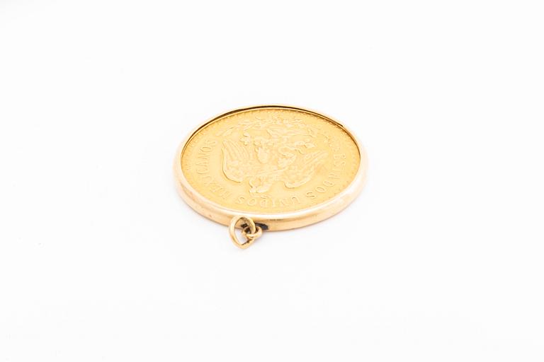 MYNT, guld 21,6 K, 50 Pesos, Mexico 1947. Tot 45 gram.