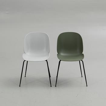 GamFratesi, chairs, a pair, "Beetle Chair", Gubi, Denmark.