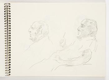 Lotte Laserstein, 4 skissböcker med blyertsteckningar.