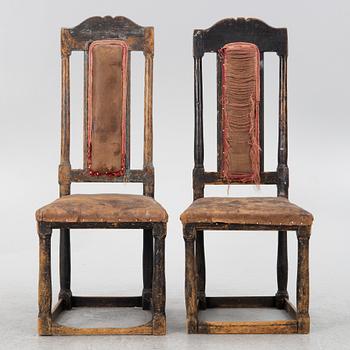 Chairs, a pair, Baroque 18th century.