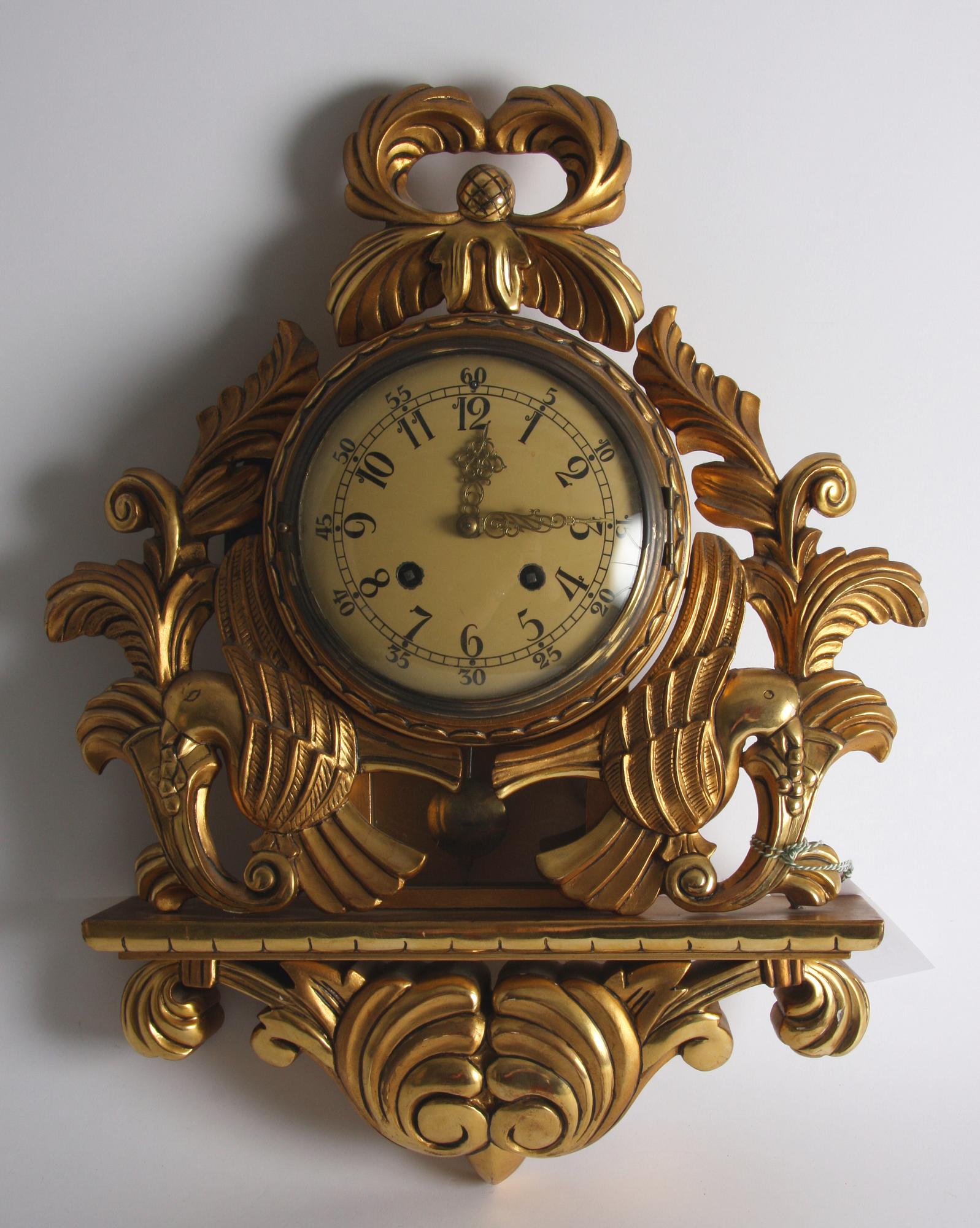 VÄGGPENDYL, rokokostil.