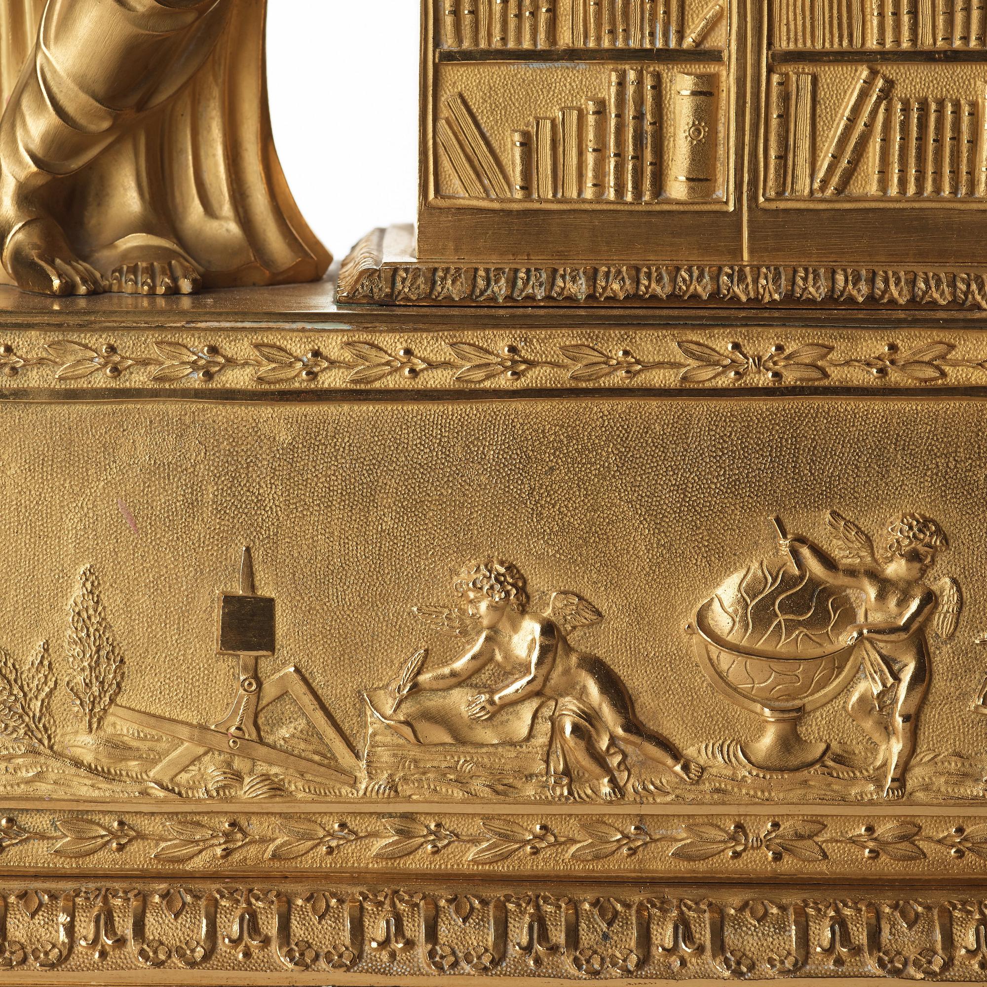 A French Empire early 19th century mantel clock.