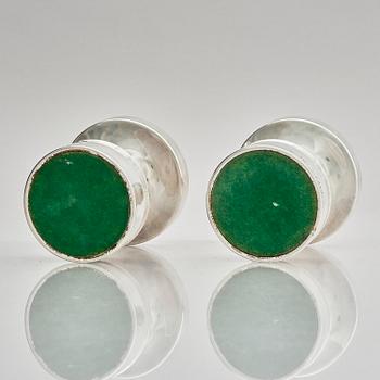 Eric Löfman, a pair of silver candlesticks, MGAB, Uppsala, Sweden, 1976.
