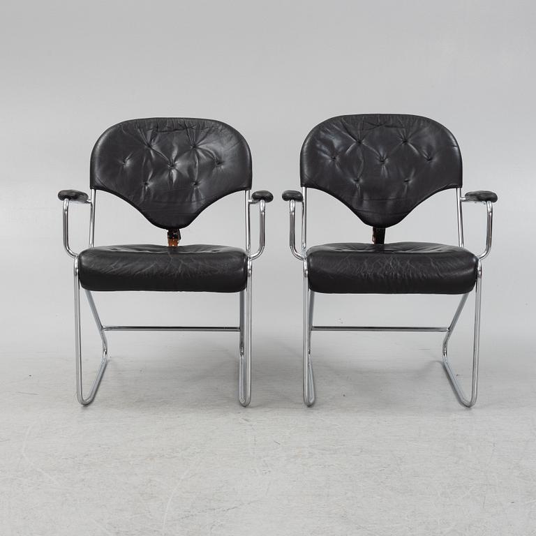 Sam Larsson, karmstolar, ett par, "Sam", Dux, 1980-tal.