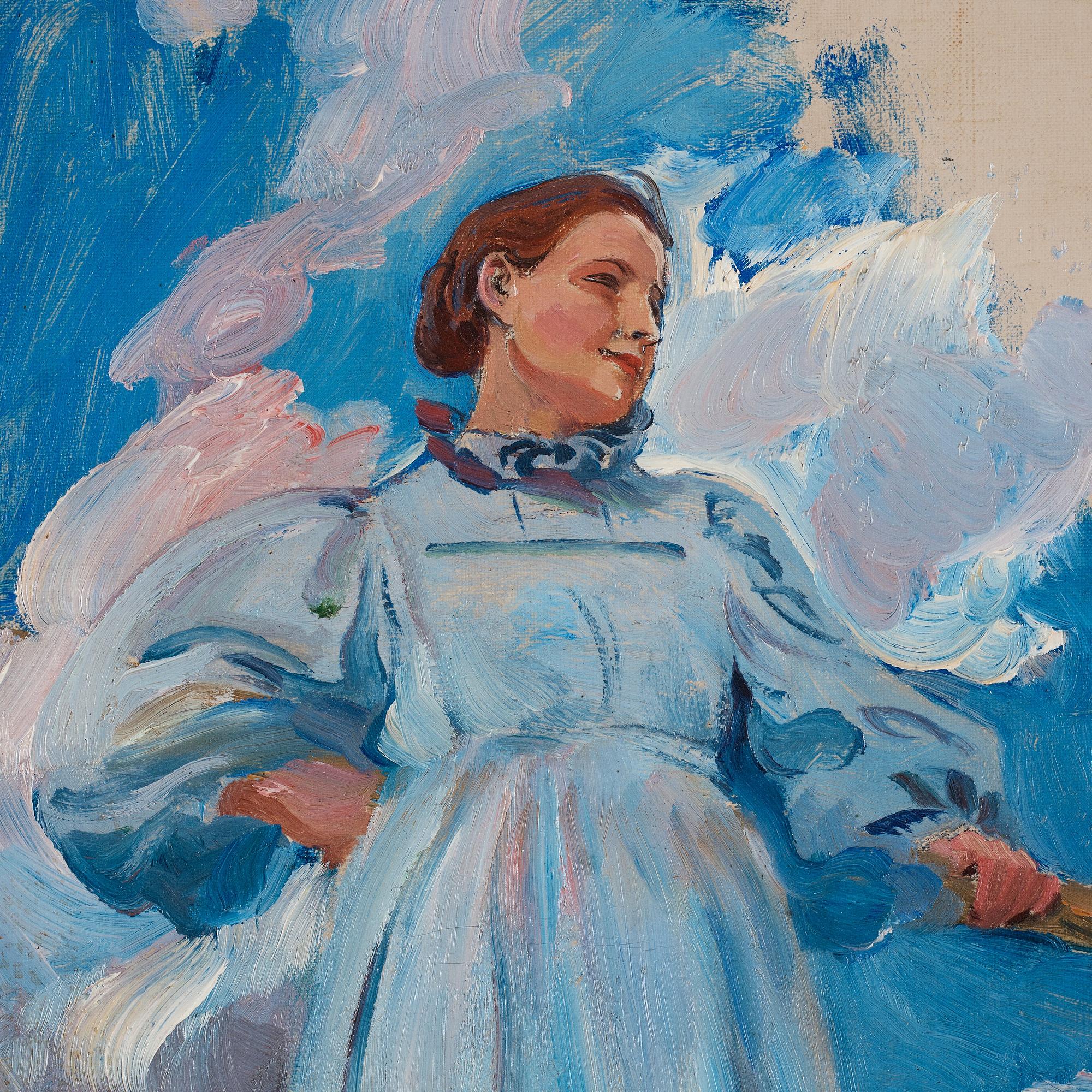 Carl Larsson, "Kvinnofigur och himmel".