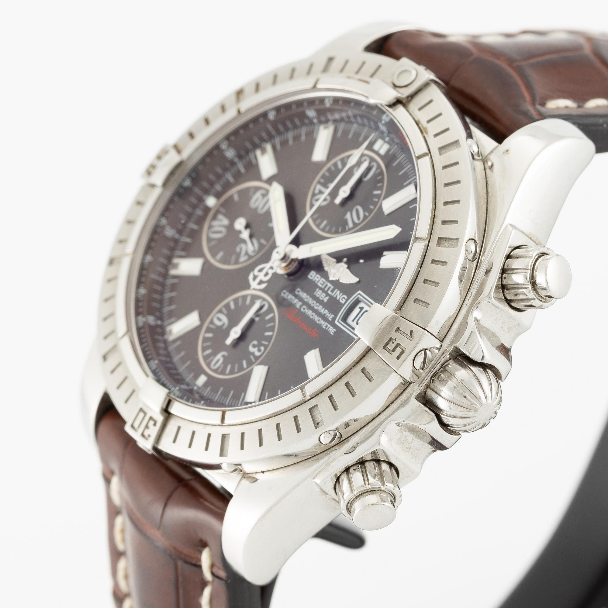 Breitling, Chronomat Evolution, chronograph, wristwatch, 43.7 mm.