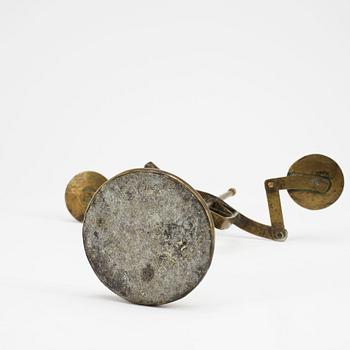 KANDELABER, mässing, 1700/1800-tal.