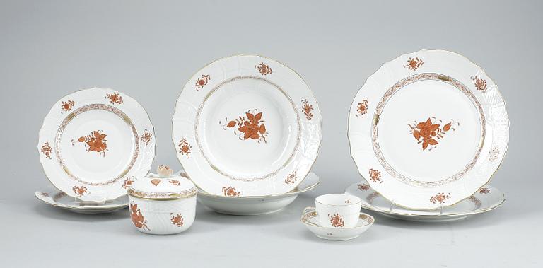 MATSERVIS, porslin, Herend, Ungern, 1900-talets andra hälft.
