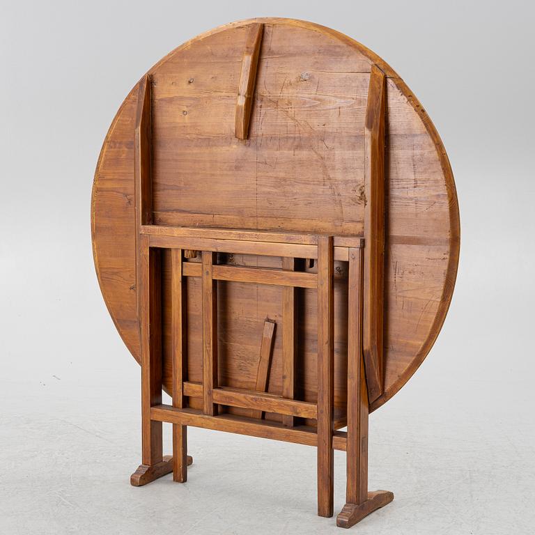 A tilt top table, possibly France, end of the 19th century.