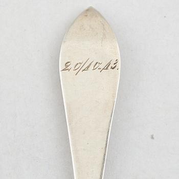 22 silver spoons, mostly Norway and Sweden, 19th-20th century.