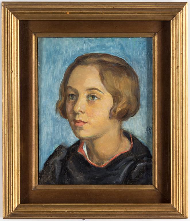 HANNA HIRSCH PAULI, oil on panel, signed and dated 1925.