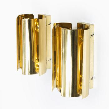 Wall lamps, a pair. Falkenberg's lighting, late 20th century.