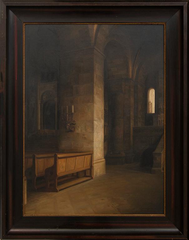 Christian Tilemann-Petersen, a set of two signed oil on canvas.