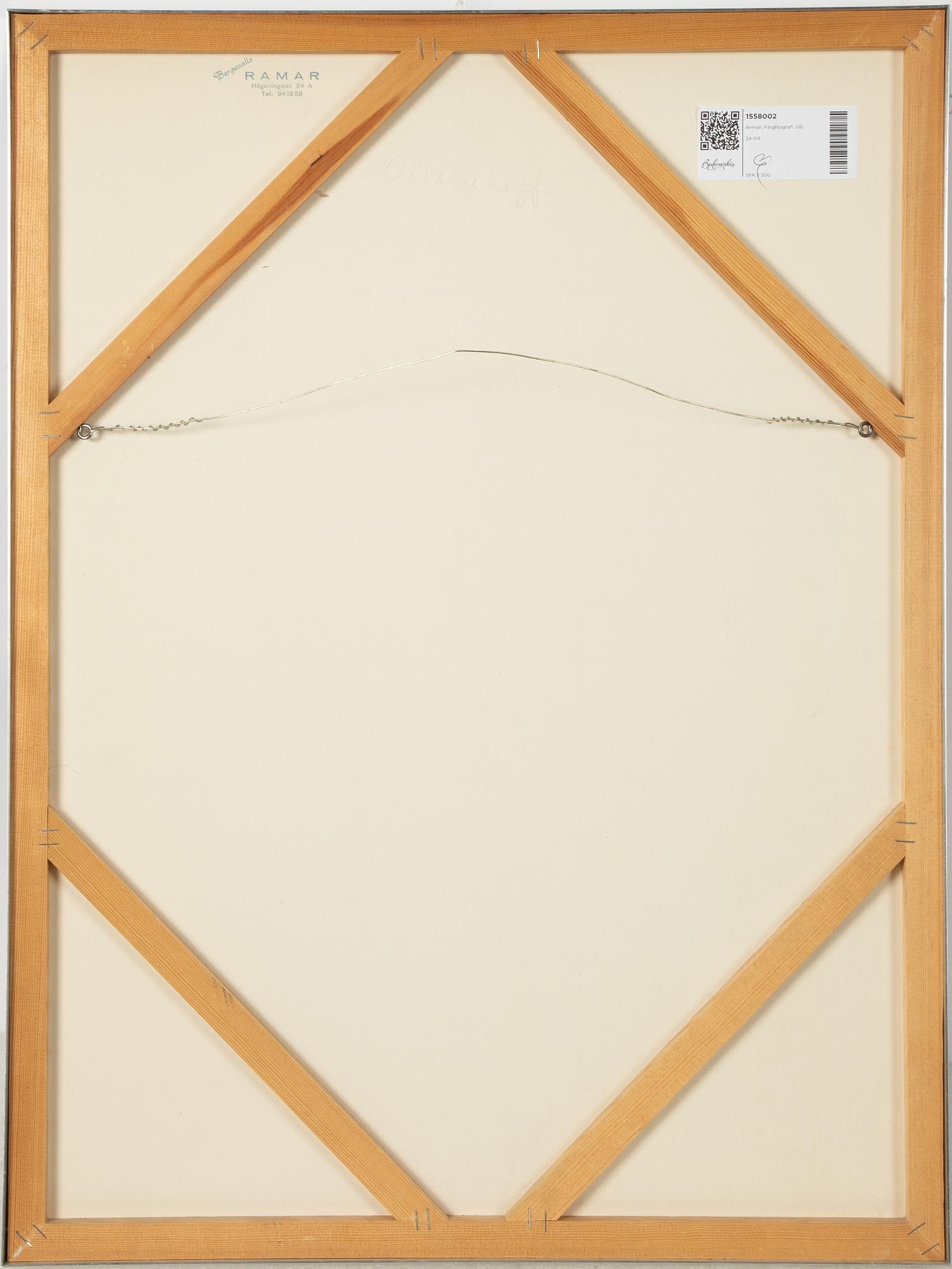 Arman,"Éclipse d'éclisses".