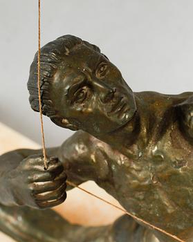 SKULPTUR, patinerad metall, 1900-talets första hälft.