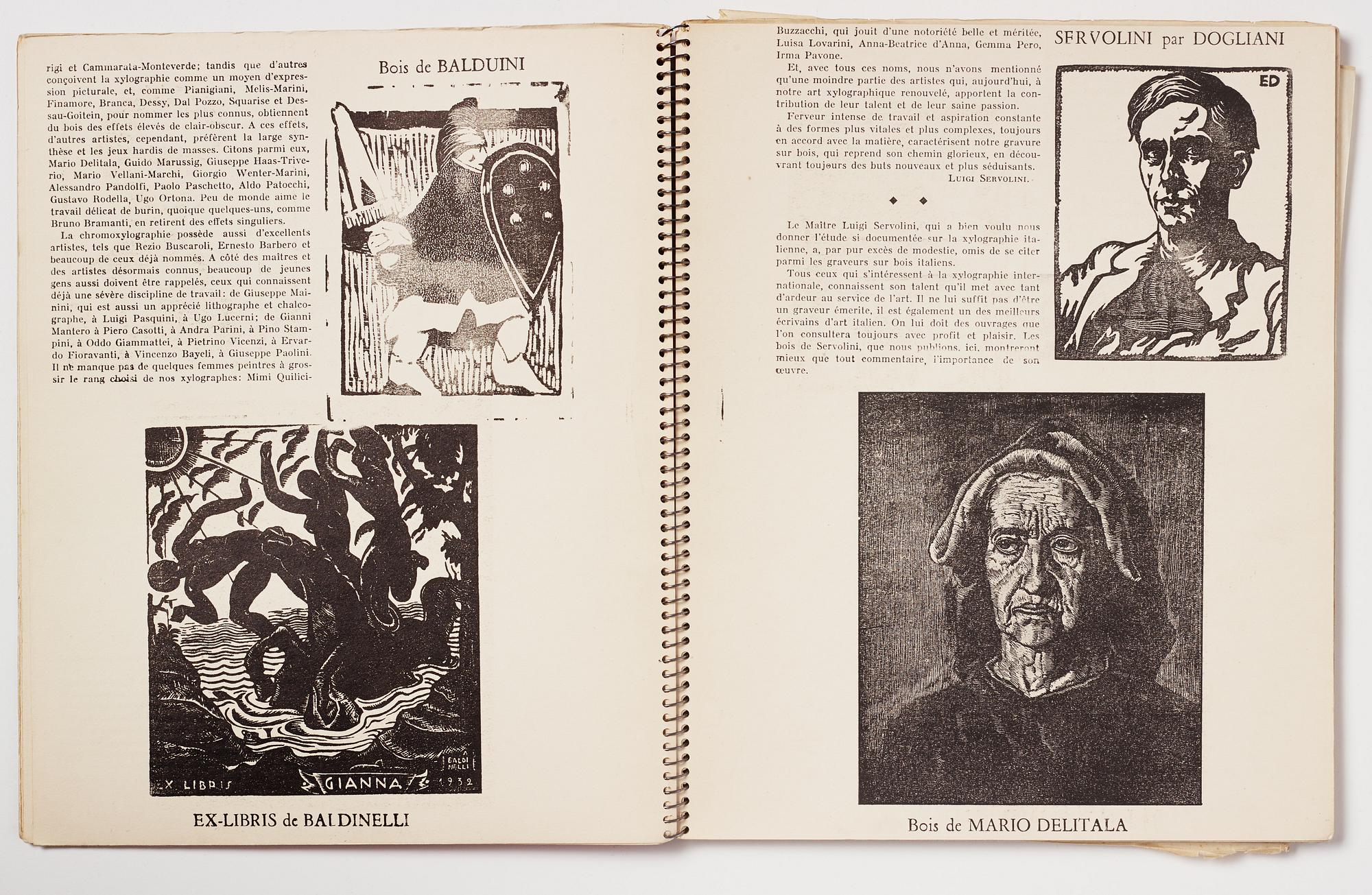 Art magazine, "Xylographie revue internationale de gravures sur bois", no 7 February 1935.