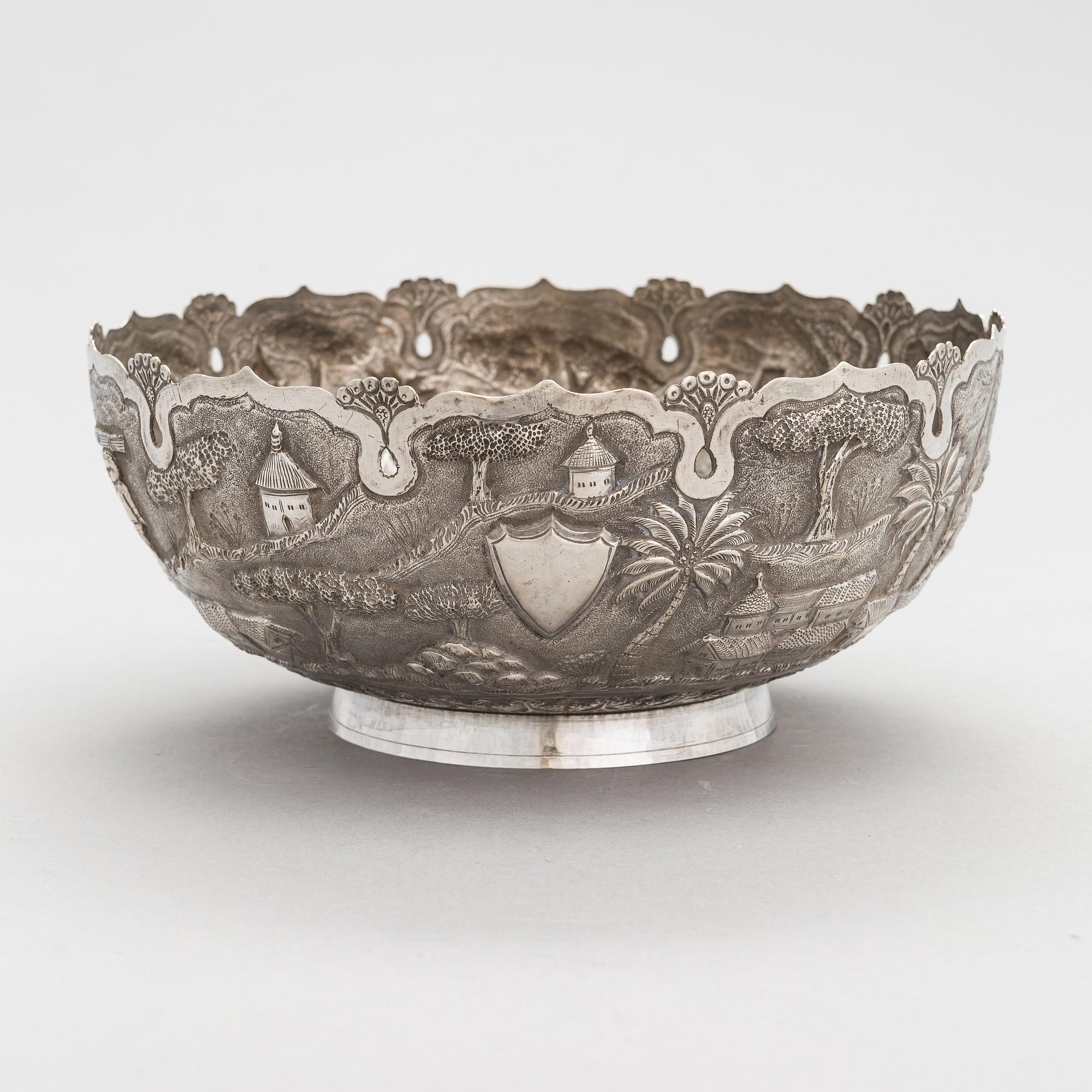 Skål, silver, 1900-talets mitt.