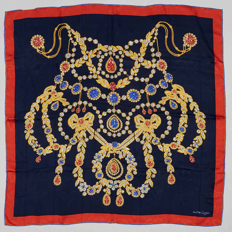 Cartier, scarf.
