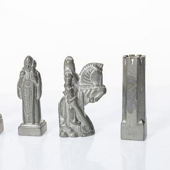 Tore Strindberg, Chess pieces, 32 pcs, Herman Bergmans Gjuteri, Stockholm.