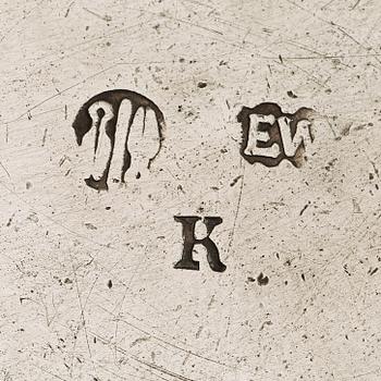 A Swedish 18th century silver beaker, marks of Erik Wibeck, Borås 1751.