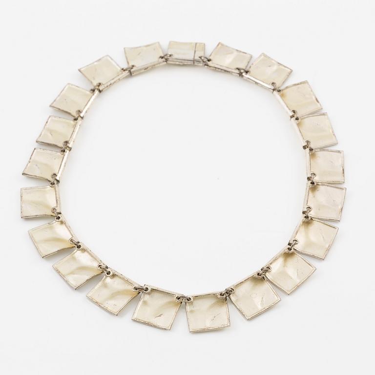 Björn Weckström, necklace "Galactic Peaks", sterling silver, for Lapponia, 1988.