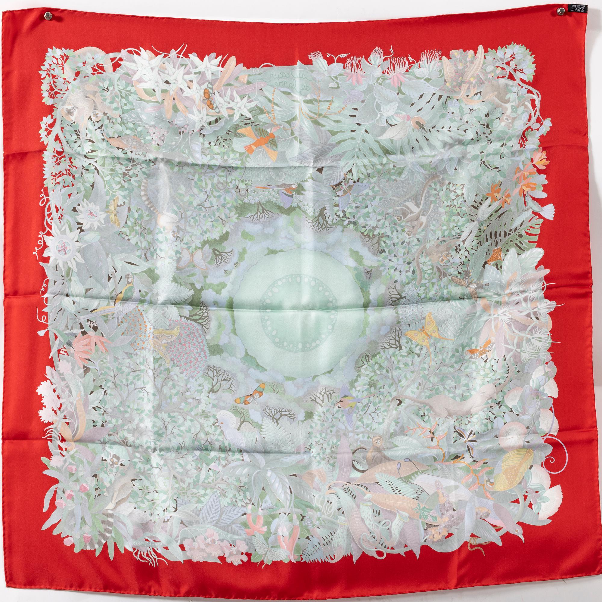 Hermès, scarf, "Au Coeur de la Vie".