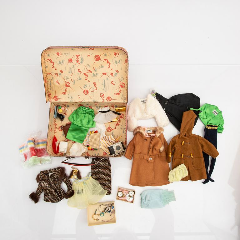 A set of Barbie dolls and accessories Matell 1960s.
