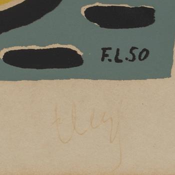 FERNAND LÉGER, silcscreen, signed, 1950,