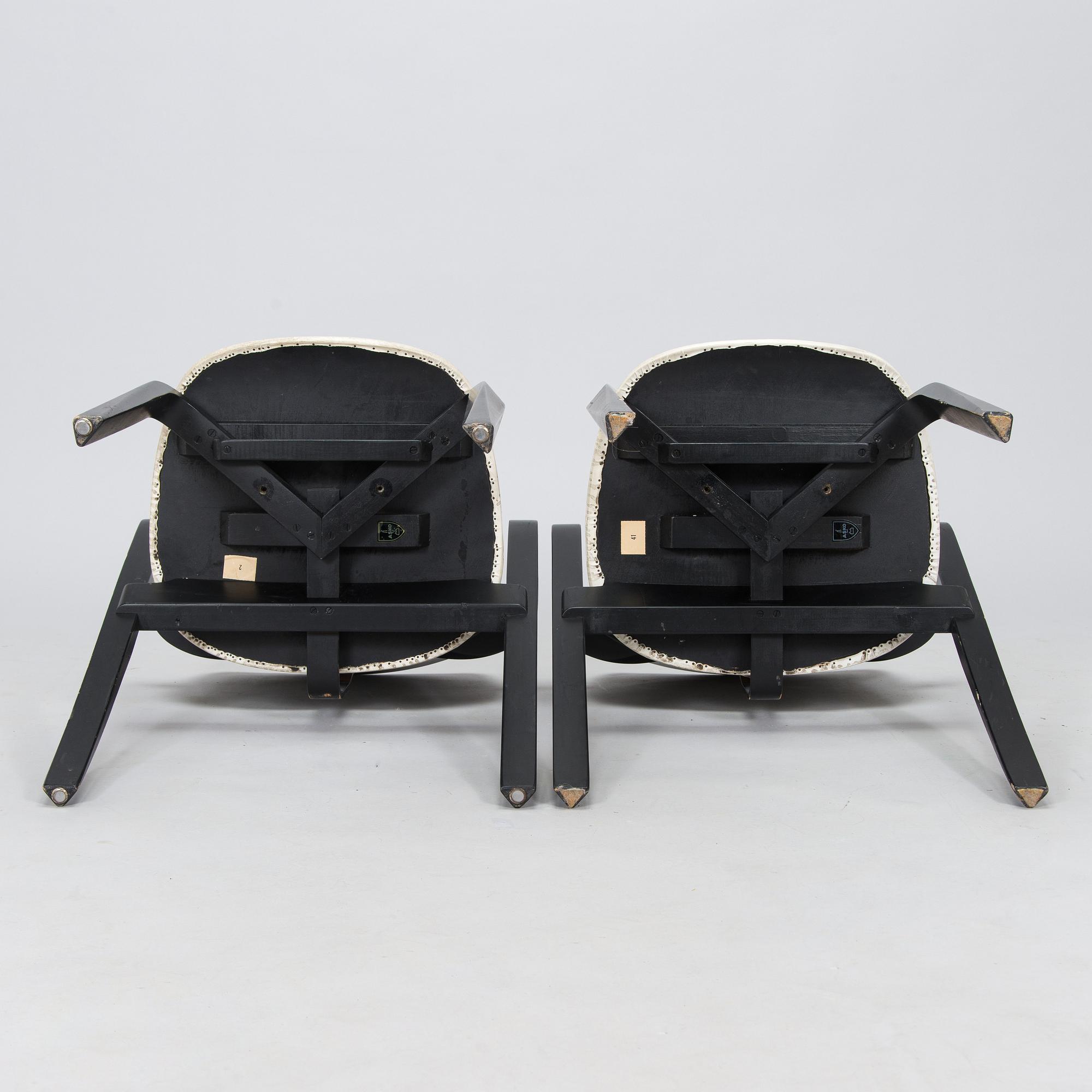 Ilmari Tapiovaara, nojatuoleja, 8 kpl, "Aslak", Asko 1960-luku.