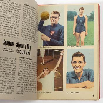 Trading cards, “Sportens stjärnor”, published by Hemmets Journal, 1960s.