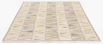 Ingrid Dessau, a carpet, 'Pilevall', flat weave and tapestry weave, c. 258 x 173 cm, signed KLH ID.