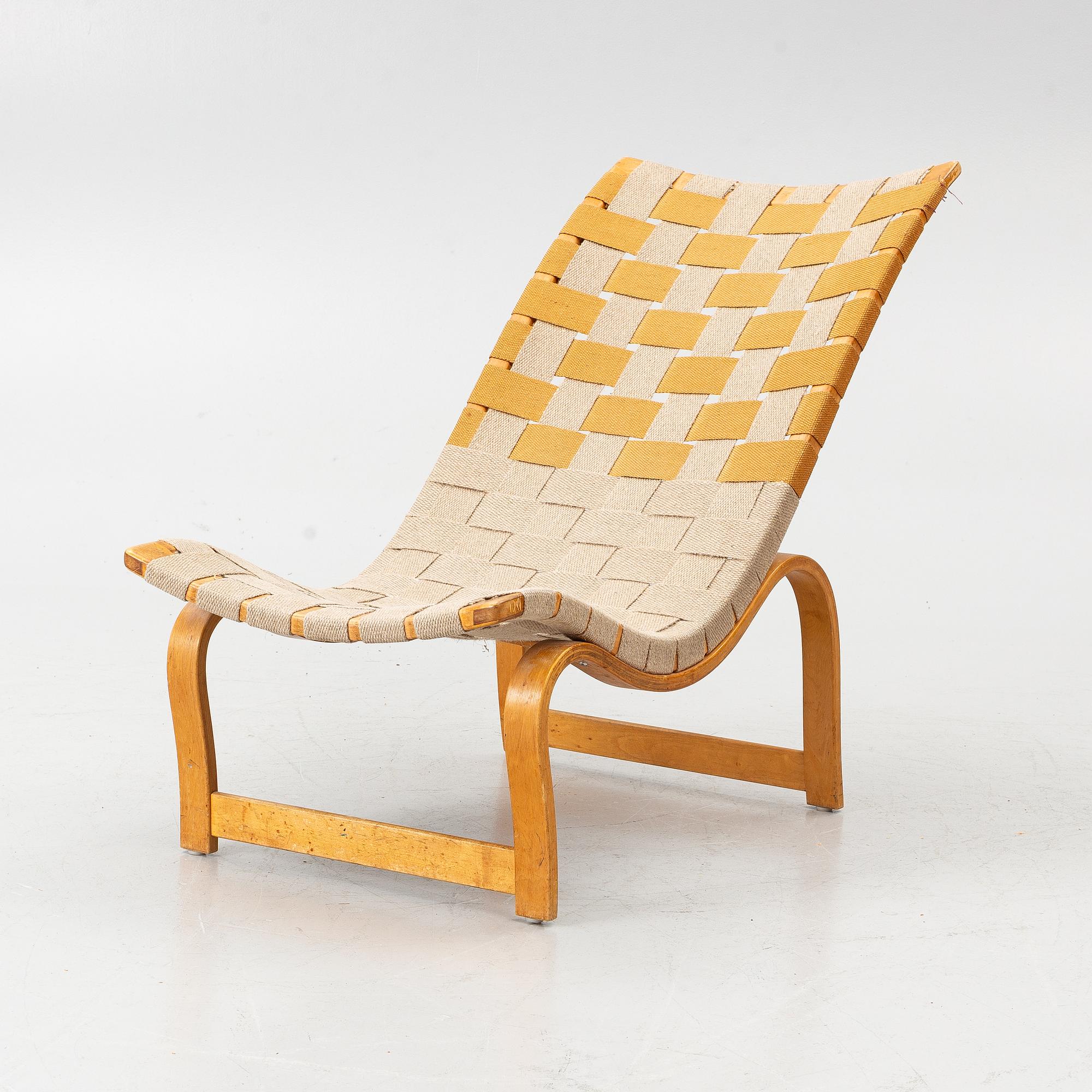 Bruno Mathsson, Lounge chair, model 36, Karl Mathsson, Värnamo 1938.