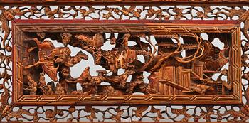 VÄGGDEKORATIONER, ett par, Kina, 1900-tal.