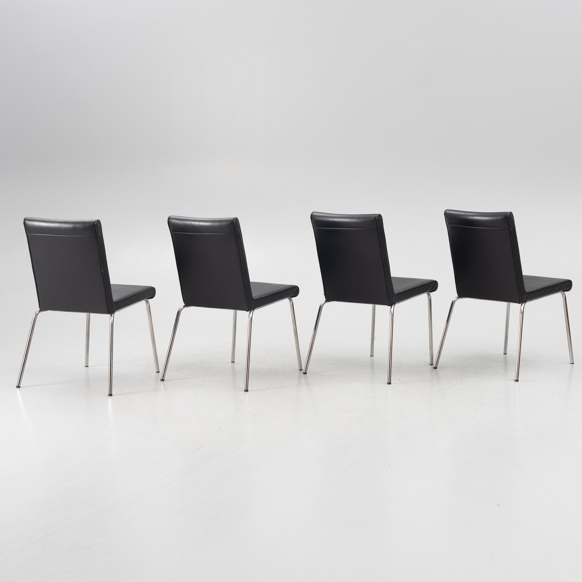 Olle Andersson, four 'Quick' chairs, Offecct.