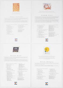 Mapp, 4 litografier,"5Th IAAF World Championships in Athletics Götebog 1995".