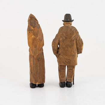 Axel Petersson Döderhultarn, Gubbe och gumma, möjligen ur "Auktion".