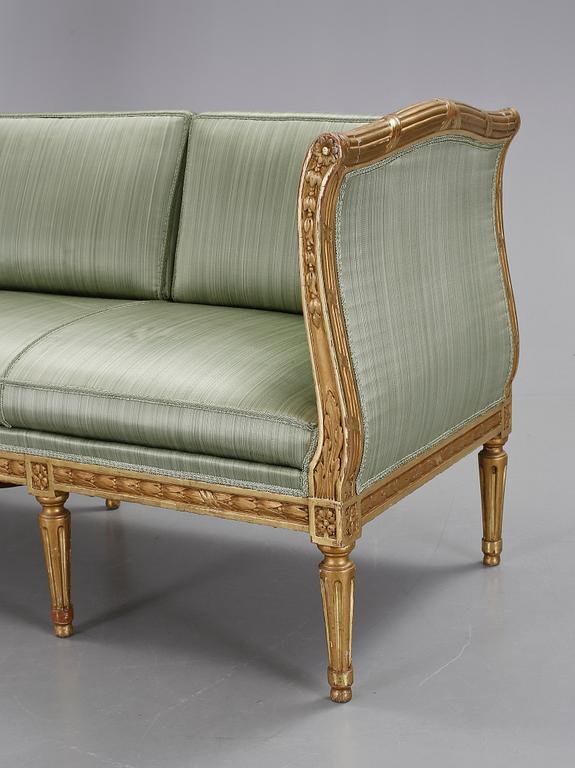 BANKETTSOFFA, gustaviansk stil, 1900-tal.