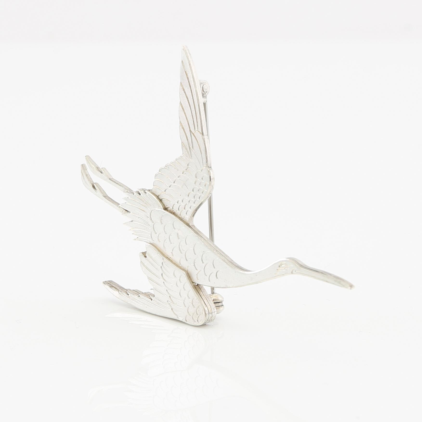 Wiwen Nilsson, brosch sterling silver, Lund 1964.