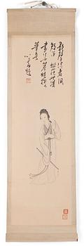 A scroll painting, late Qing dynasty. Signed.